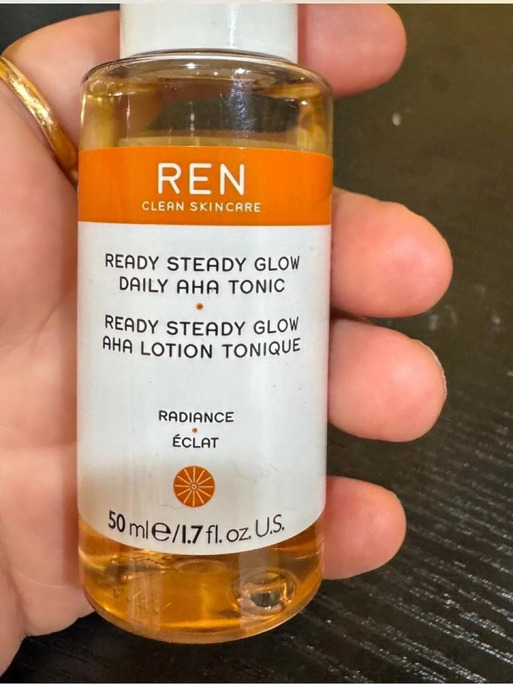 REN Clean Skincare Ready Steady Glow Daily AHA Tonic AHA Toner 50 mL New